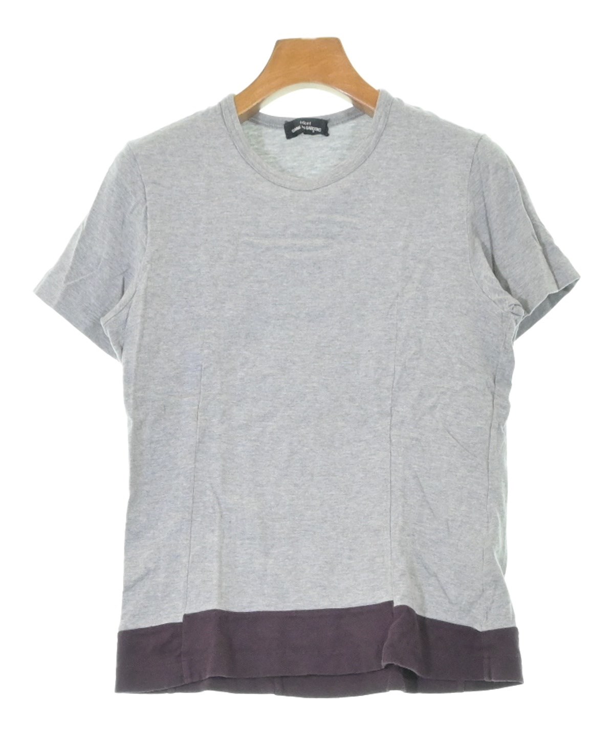 美品　コムデギャルソントリコ　カットソー　グレー　半袖　コットン tricot COMME des GARCONS（トリココムデギャルソン）Tシャツ