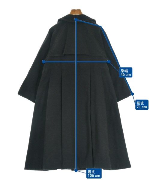 tricot COMME des GARCONS（トリココムデギャルソン）トレンチコート 黒 サイズ:M レディース/2200610888014