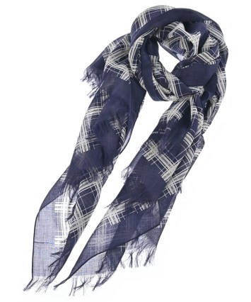 【tricot COMME des GARCONS】大判ストール　シルク混 tricot COMME des GARCONS（トリココムデギャルソン）ストール 紺