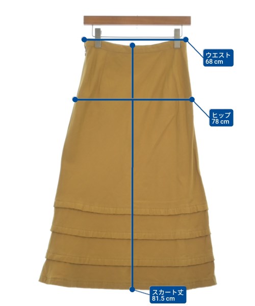 tricot COMME des GARCONS（トリココムデギャルソン）ひざ丈スカート 黄 サイズ:M レディース/2200619658175