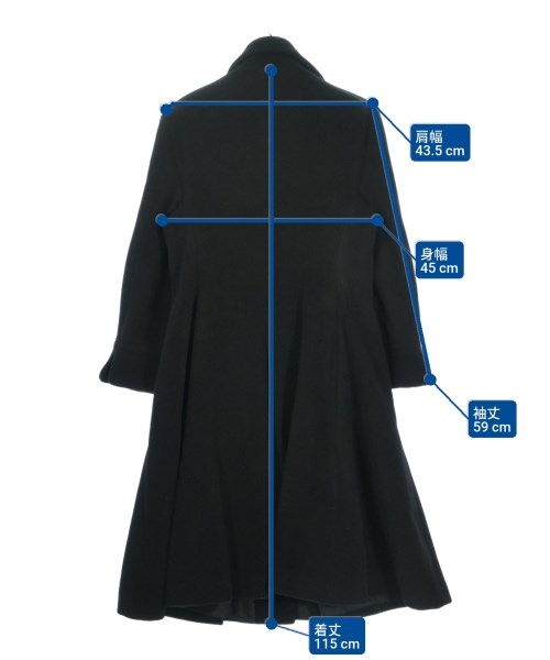 tricot COMME des GARCONS（トリココムデギャルソン）ステンカラーコート 黒 サイズ:M レディース/2200620892018