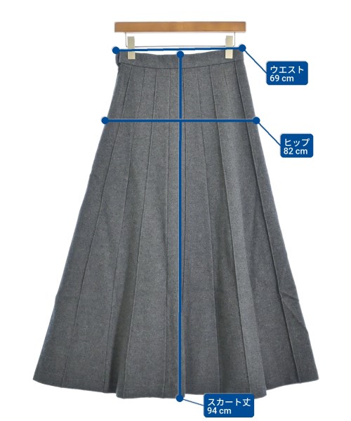 tricot COMME des GARCONS（トリココムデギャルソン）ロング・マキシ丈スカート グレー サイズ:M レディース/2200610274060