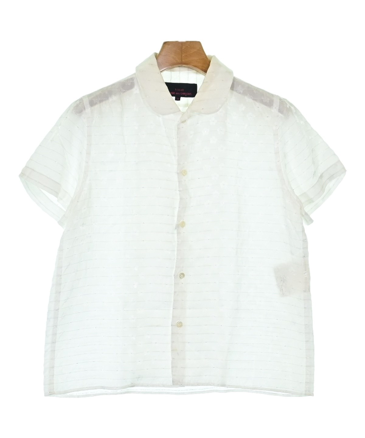 tricot COMME des GARCONS（トリココムデギャルソン）ブラウス 白