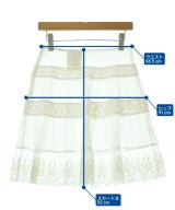 tricot COMME des GARCONS（トリココムデギャルソン）ひざ丈スカート 白 サイズ:S レディース/2200603581267