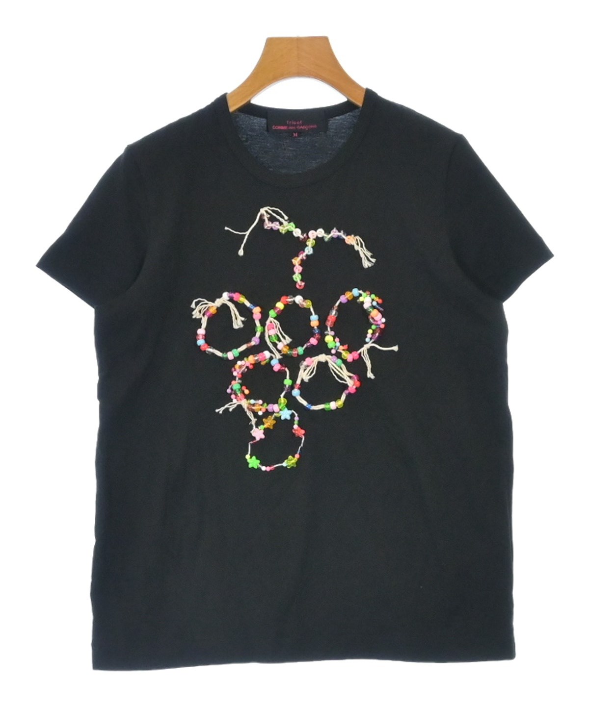 新品　トリコ コムデギャルソン　フラワーモチーフ　カットソー　tシャツ 半袖 トリココムデギャルソン フラワー Tシャツ カットソー ブラウス