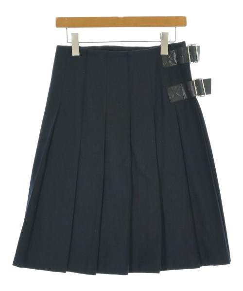 tricot COMME des GARCONS(トリココムデギャルソン)ひざ丈スカート 紺 サイズ:M/2200677945064