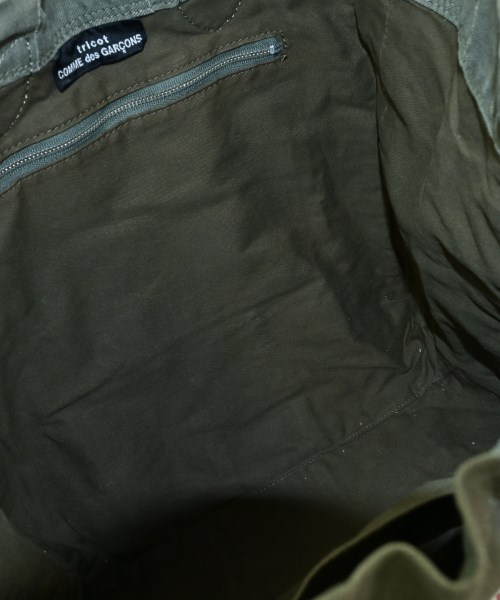 tricot COMME des GARCONS（トリココムデギャルソン）トートバッグ カーキ サイズ:- レディース/2200677945170