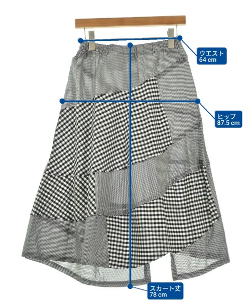 tricot COMME des GARCONS（トリココムデギャルソン）ひざ丈スカート 黒 サイズ:F レディース/2200678858103