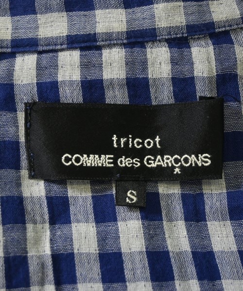 tricot COMME des GARCONS（トリココムデギャルソン）カジュアルシャツ 青 サイズ:S レディース/2200679036043