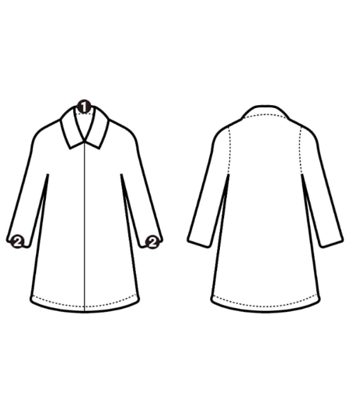 tricot COMME des GARCONS（トリココムデギャルソン）ステンカラーコート 紺 サイズ:M レディース/2200679228059