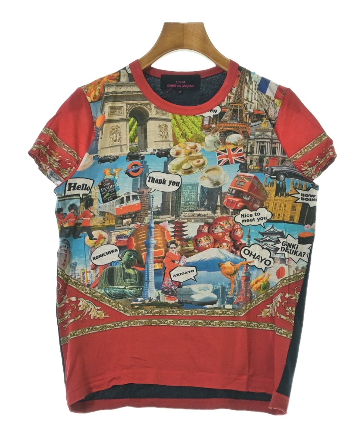 tricot COMME des GARÇONS ストライプ ハイネックTシャツ tricot COMME des GARCONS（トリココムデギャルソン）の古着・中古通販