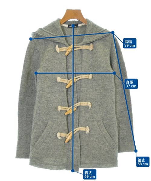 tricot COMME des GARCONS（トリココムデギャルソン）ダッフルコート グレー サイズ:S レディース/2200676555011