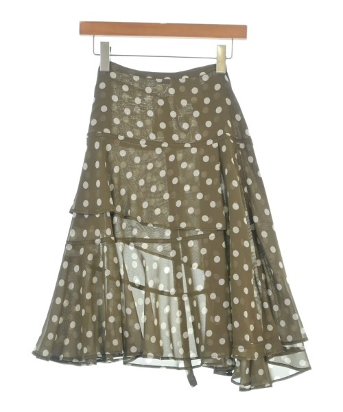 tricot COMME des GARCONS(トリココムデギャルソン)ひざ丈スカート 茶 サイズ:M/2200676555103