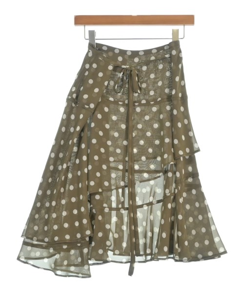 tricot COMME des GARCONS（トリココムデギャルソン）ひざ丈スカート 茶 サイズ:M レディース/2200676555103