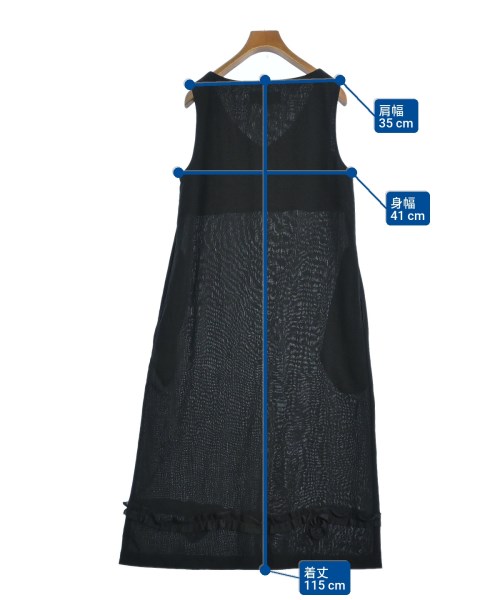 tricot COMME des GARCONS（トリココムデギャルソン）ワンピース 黒 サイズ:-(XL位) レディース/2200689457029