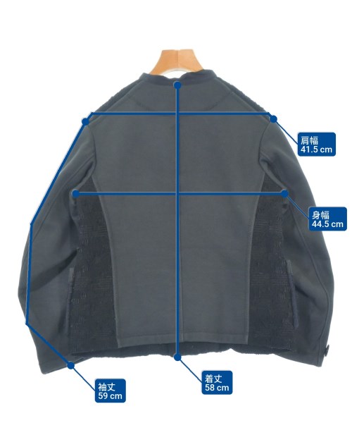 tricot COMME des GARCONS（トリココムデギャルソン）カジュアルジャケット 黒 サイズ:S レディース/2200694734016