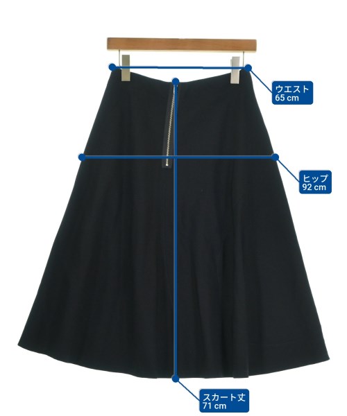 tricot COMME des GARCONS（トリココムデギャルソン）ひざ丈スカート 黒 サイズ:S レディース/2200695743116