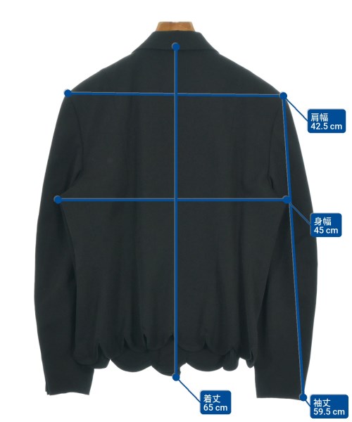 tricot COMME des GARCONS（トリココムデギャルソン）カジュアルジャケット 黒 サイズ:M レディース/2200696063060
