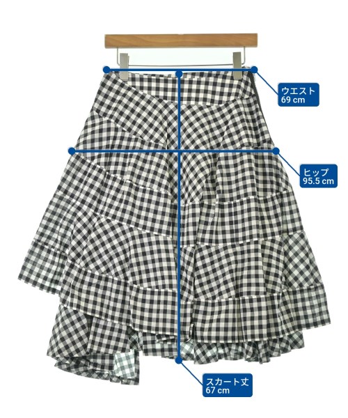 tricot COMME des GARCONS（トリココムデギャルソン）ひざ丈スカート 黒 サイズ:S レディース/2200685171080