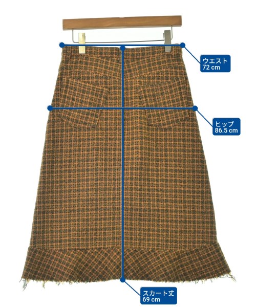 tricot COMME des GARCONS（トリココムデギャルソン）ロング・マキシ丈スカート オレンジ サイズ:M レディース/2200688562021