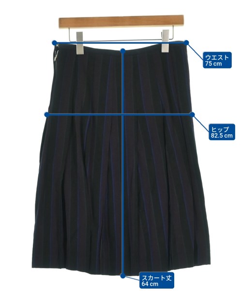 tricot COMME des GARCONS（トリココムデギャルソン）ひざ丈スカート 黒 サイズ:M レディース/2200695476144