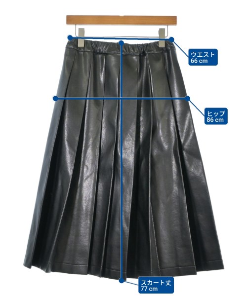 tricot COMME des GARCONS（トリココムデギャルソン）ひざ丈スカート 黒 サイズ:-(M位) レディース/2200698698048