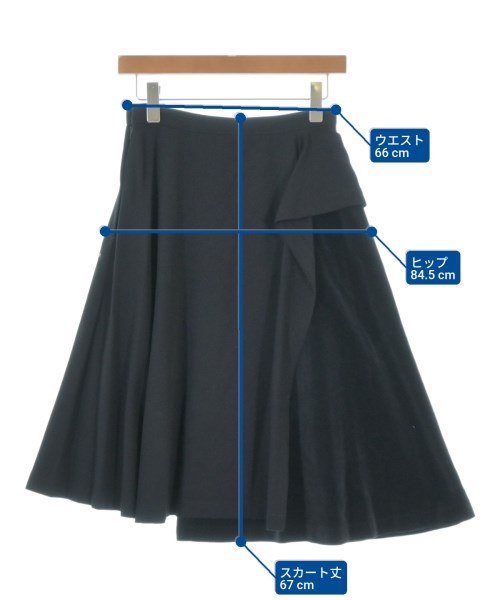 tricot COMME des GARCONS（トリココムデギャルソン）ひざ丈スカート 紺 サイズ:M レディース/2200700032037