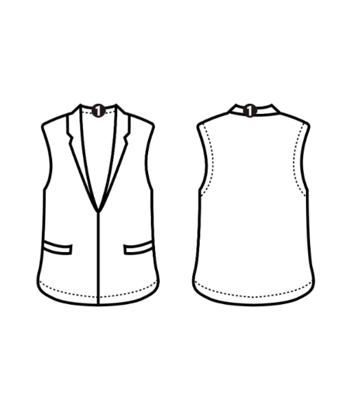 tricot COMME des GARCONS（トリココムデギャルソン）ベスト 白 サイズ:S レディース/2200700530038