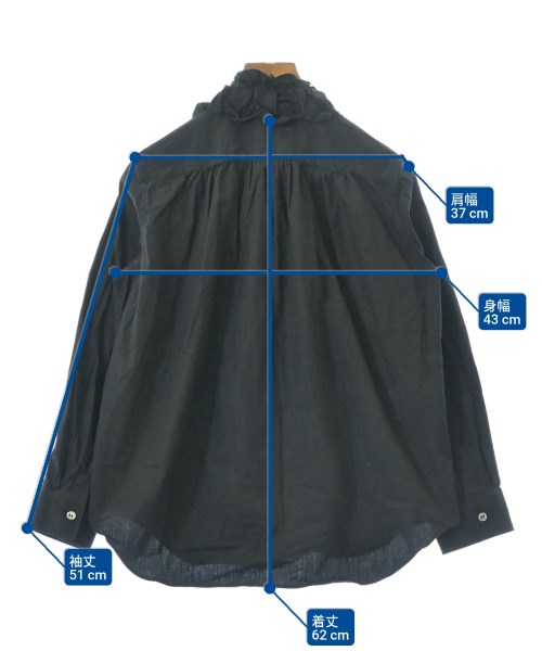tricot COMME des GARCONS（トリココムデギャルソン）カジュアルシャツ 黒 サイズ:S レディース/2200700568031