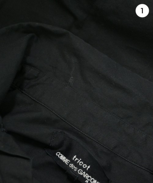 tricot COMME des GARCONS（トリココムデギャルソン）カジュアルシャツ 黒 サイズ:M レディース/2200658931024