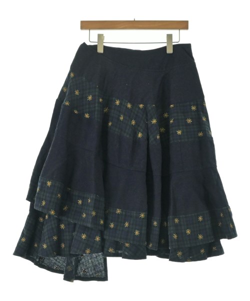 tricot COMME des GARCONS（トリココムデギャルソン）ひざ丈スカート 紺 サイズ:M レディース/2200659053183