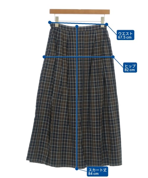 tricot COMME des GARCONS（トリココムデギャルソン）ひざ丈スカート 紺 サイズ:S レディース/2200710858214
