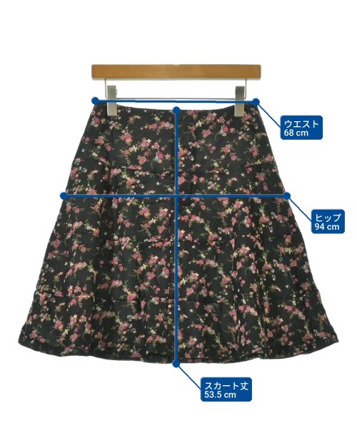 tricot COMME des GARCONS（トリココムデギャルソン）ひざ丈スカート 黒 サイズ:S レディース/2200709163077