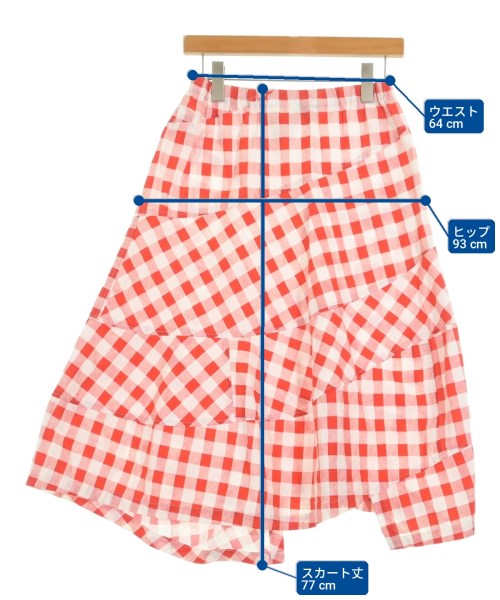 tricot COMME des GARCONS（トリココムデギャルソン）ロング・マキシ丈スカート 赤 サイズ:-(S位) レディース/2200716119036