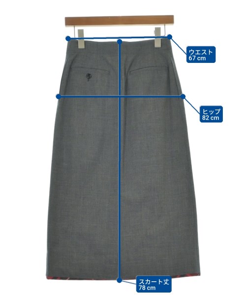 tricot COMME des GARCONS（トリココムデギャルソン）ロング・マキシ丈スカート グレー サイズ:S レディース/2200718231033