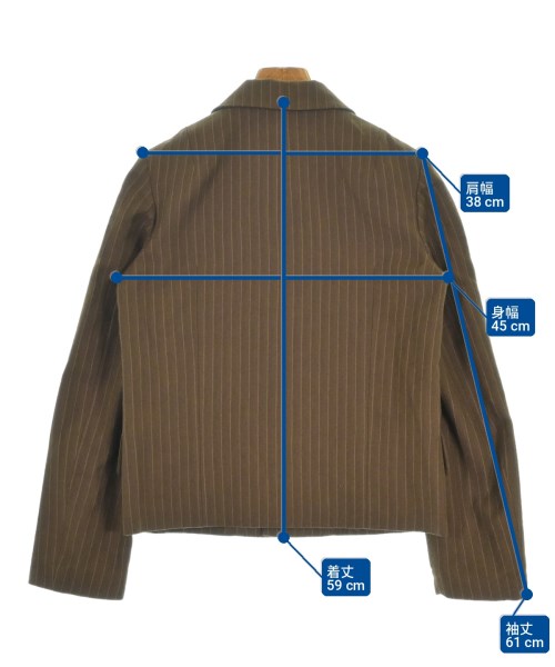 tricot COMME des GARCONS（トリココムデギャルソン）テーラードジャケット 茶 サイズ:-(M位) レディース/2200715310045
