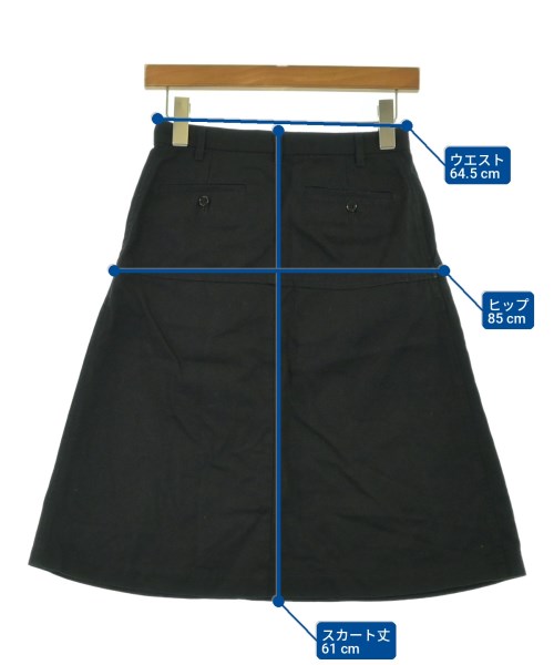 tricot COMME des GARCONS（トリココムデギャルソン）ひざ丈スカート 黒 サイズ:S レディース/2200719404016