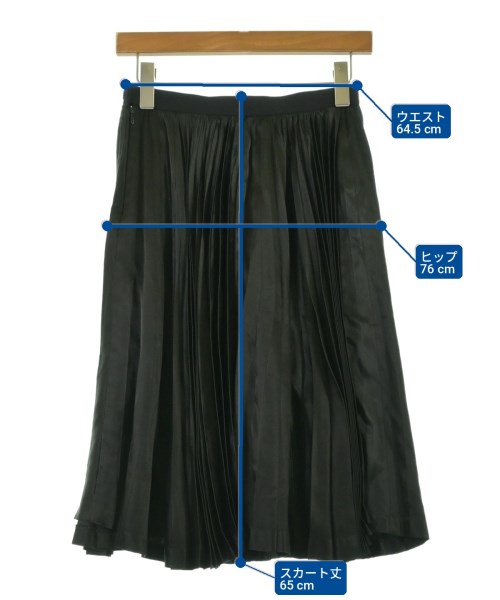 tricot COMME des GARCONS（トリココムデギャルソン）ひざ丈スカート 黒 サイズ:M レディース/2200719540141