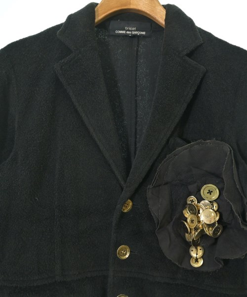 tricot COMME des GARCONS（トリココムデギャルソン）テーラードジャケット 黒 サイズ:S レディース/2200646543024