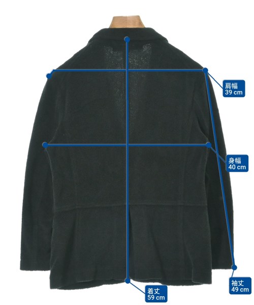 tricot COMME des GARCONS（トリココムデギャルソン）テーラードジャケット 黒 サイズ:S レディース/2200646543024