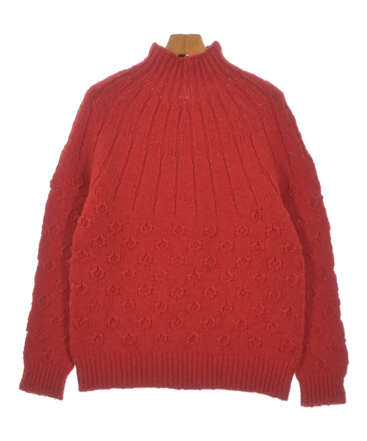 tricot COMME des GARCONS / トリココムデギャルソン | 2004AW | 変形 アシンメトリー ZIP ニット トップス | レッド | レディース tricot COMME des GARCONS（トリココムデギャルソン）ニット・セーター