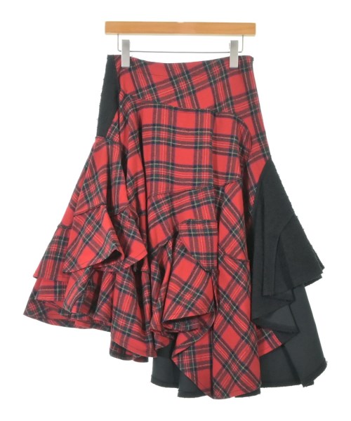 tricot COMME des GARCONS(トリココムデギャルソン)ひざ丈スカート 赤 サイズ:M/2200653594262