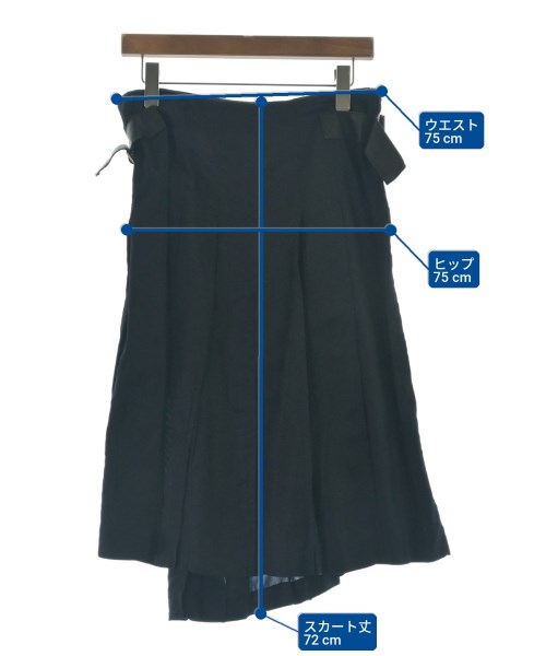 tricot COMME des GARCONS（トリココムデギャルソン）ひざ丈スカート 紺 サイズ:M レディース/2200702908170
