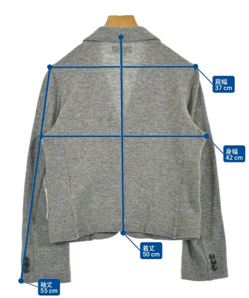 tricot COMME des GARCONS（トリココムデギャルソン）ジャケット グレー サイズ:S レディース/2200703910028
