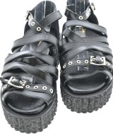 tricot COMME des GARCONS（トリココムデギャルソン）サンダル 黒 サイズ:UK6(24.5cm位) レディース/2200703151018