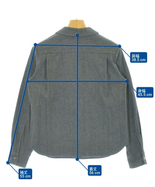 tricot COMME des GARCONS（トリココムデギャルソン）カジュアルシャツ グレー サイズ:M レディース/2200704067035