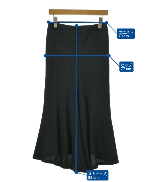tricot COMME des GARCONS（トリココムデギャルソン）ロング・マキシ丈スカート 黒 サイズ:M レディース/2200701400095