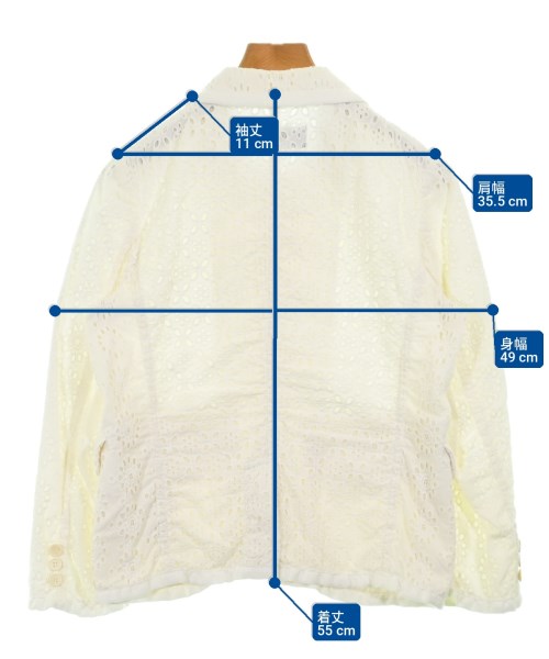 tricot COMME des GARCONS（トリココムデギャルソン）ジャケット 白 サイズ:M レディース/2200707538020