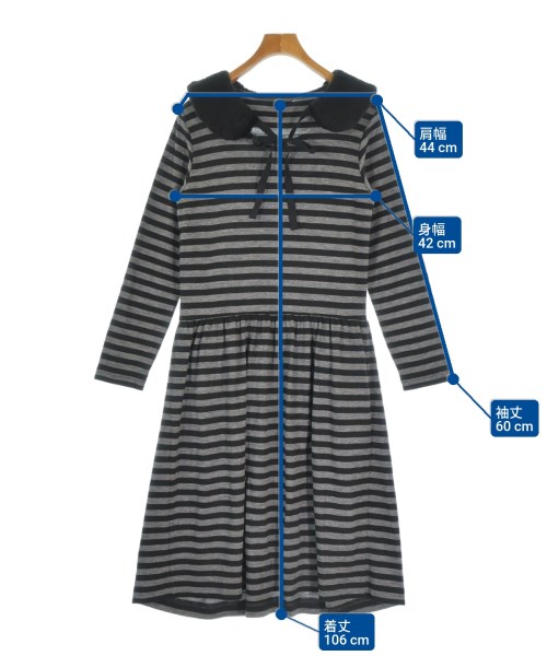 tricot COMME des GARCONS（トリココムデギャルソン）ワンピース グレー サイズ:S レディース/2200665308208