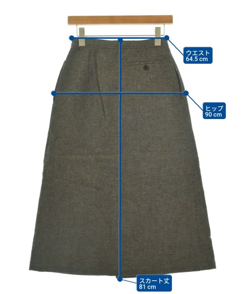 tricot COMME des GARCONS（トリココムデギャルソン）ロング・マキシ丈スカート 茶 サイズ:M レディース/2200724768158